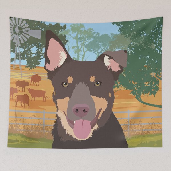 Item preview, Kelpie Dog Australian Farm Selfie designed and sold by blueidesign.