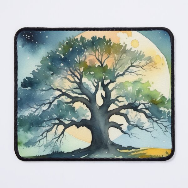 Item preview, Large oak tree in the moonlight designed and sold by Kraftbaum.