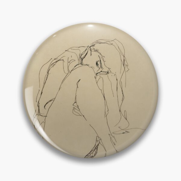Item preview, Tod Und Leben by Gustav Klimt: Minimalist Nude Line Drawing Poster designed and sold by artofuniverse.