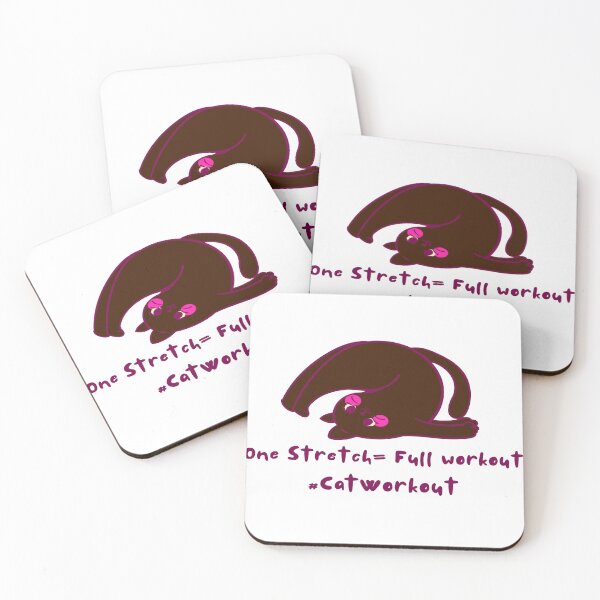 Item preview, One Stretch = Full Workout | Funny Cat Exercise Meme Design designed and sold by simpleyetcanva.
