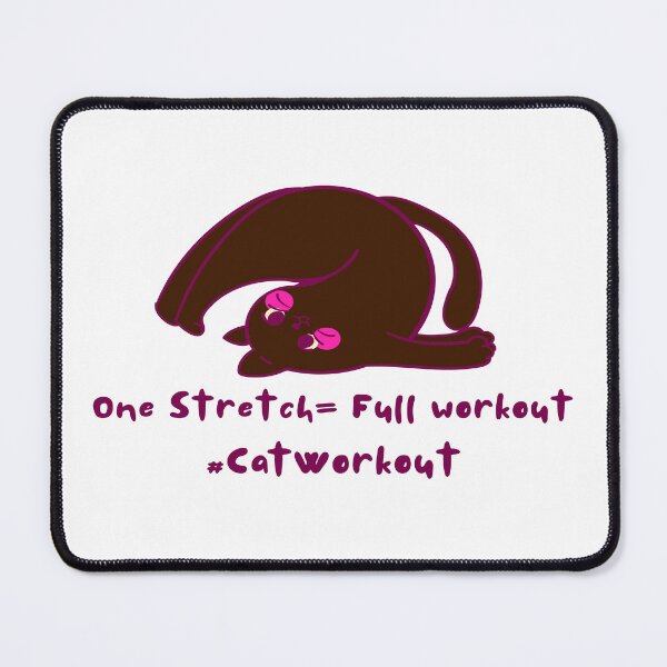 Item preview, One Stretch = Full Workout | Funny Cat Exercise Meme Design designed and sold by simpleyetcanva.