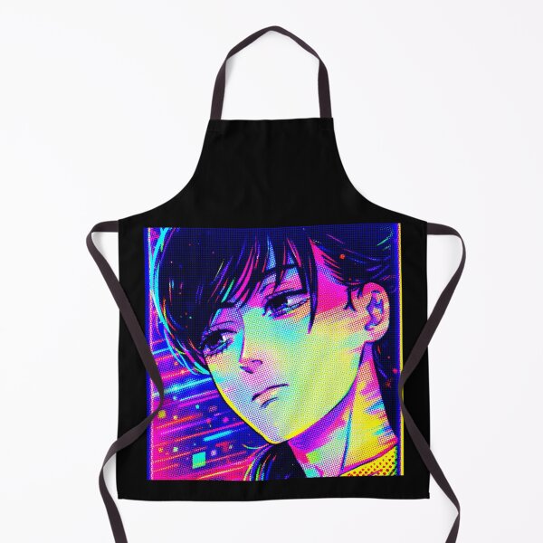 Item preview, Cyber Neon Halftone Melancholy — Manga Fan Art Asa designed and sold by R-A Designs.