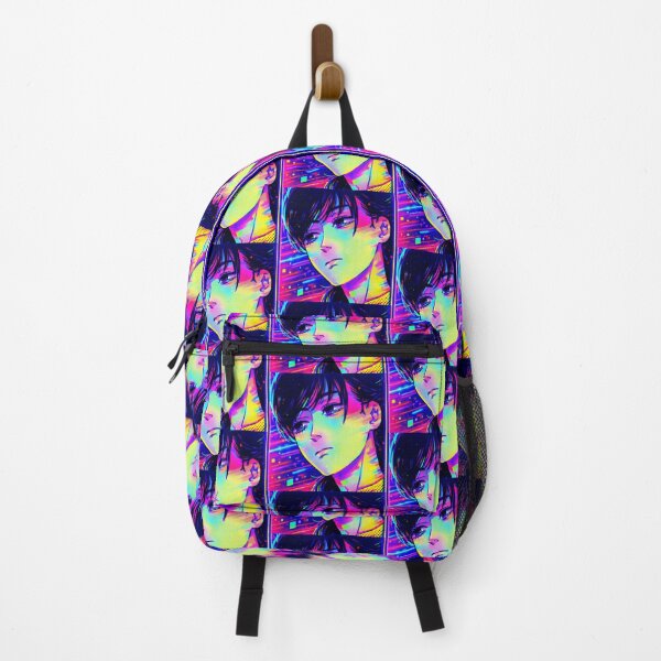 Item preview, Cyber Neon Halftone Melancholy — Manga Fan Art Asa designed and sold by R-A Designs.