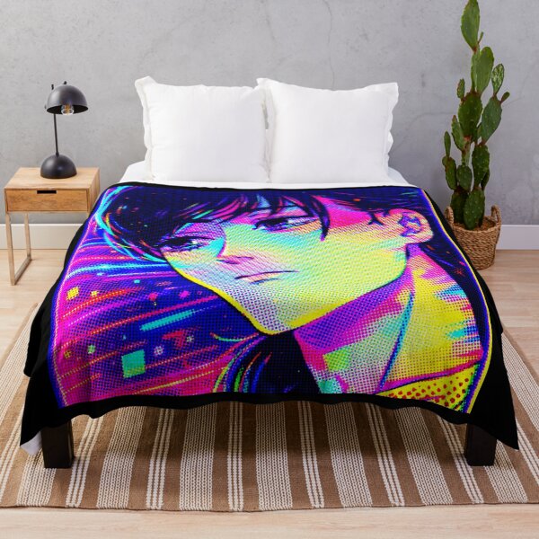 Item preview, Cyber Neon Halftone Melancholy — Manga Fan Art Asa designed and sold by R-A Designs.