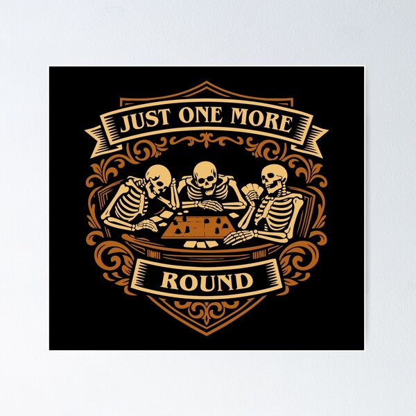 Item preview, Just One More Round Board Games designed and sold by pixeptional.