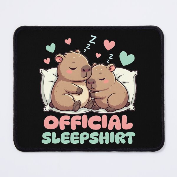 Item preview, Official Sleepshirt Sleepy Capybara Couple designed and sold by dudelinart.