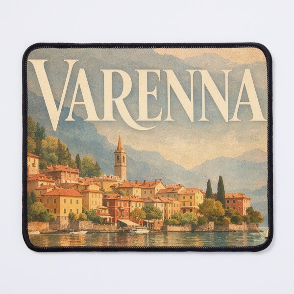 Item preview, Varenna – Romantic Italian Lake Typography Poster designed and sold by Klysztof.