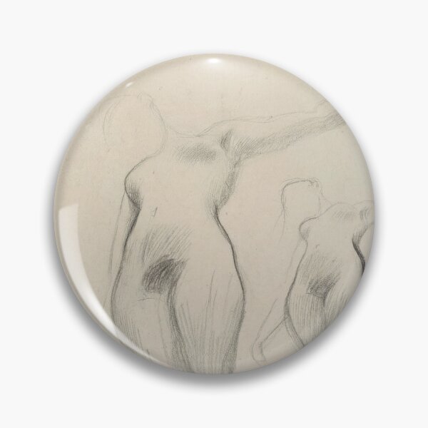 Item preview, Two Studies of a Floating Female Figure by Gustav Klimt: Minimal Figure Study Poster designed and sold by artofuniverse.
