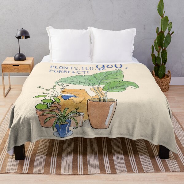 Item preview, Cat with tea and plants designed and sold by Beronise.