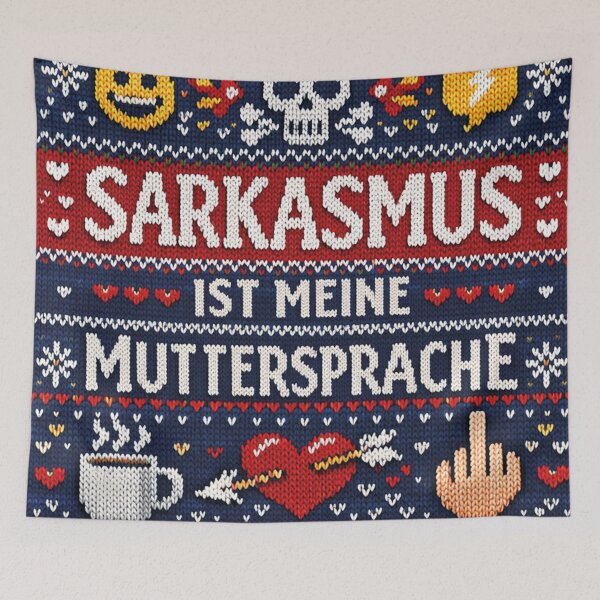 Item preview, Sarcasm is my mother tongue. Knitting design. designed and sold by Mauswohn.