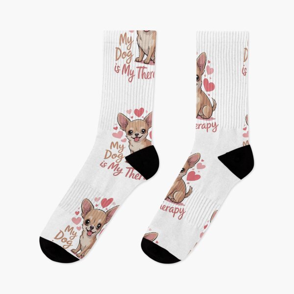 Item preview, My Dog Is My Therapy Cute Chihuahua Design For Dog Lovers designed and sold by Nzgiftsandmore.