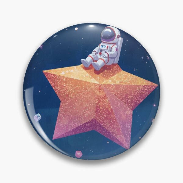 Item preview, Astronaut on a Magical Star designed and sold by PixelVibe782.