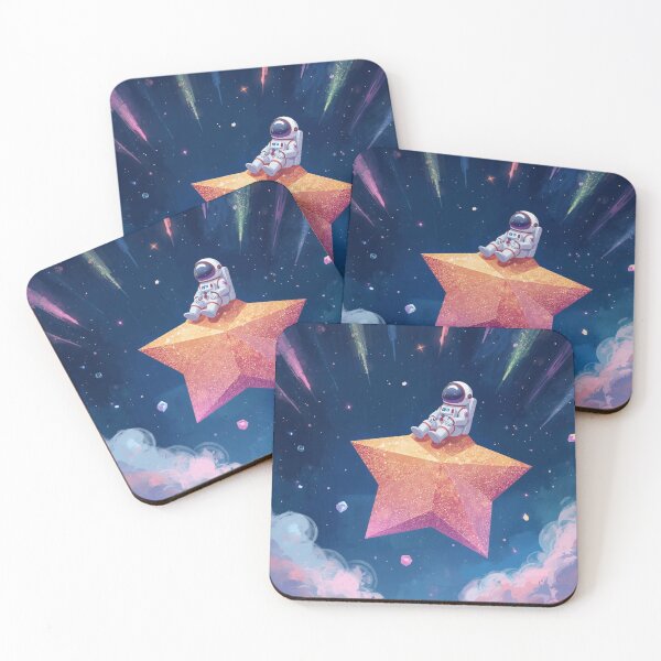 Item preview, Astronaut on a Magical Star designed and sold by PixelVibe782.