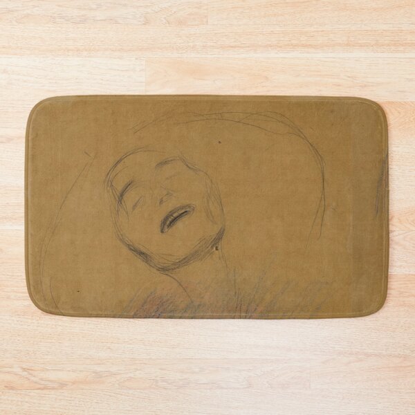 Item preview, Weiblicher Kopf by Gustav Klimt: Female Head Decorative Linear Structures Poster designed and sold by artofuniverse.