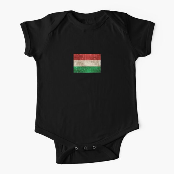 LINGMEI Childrens T-Shirt Flag of Hungary Kids Boys and Girls Short-Sleeved Shirt 