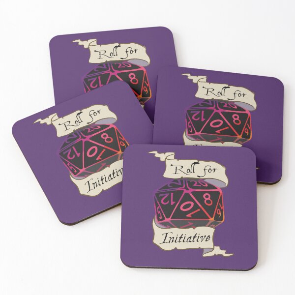 Item preview, Roll for Initiative Dark Mode d20 designed and sold by Ivorycrow.