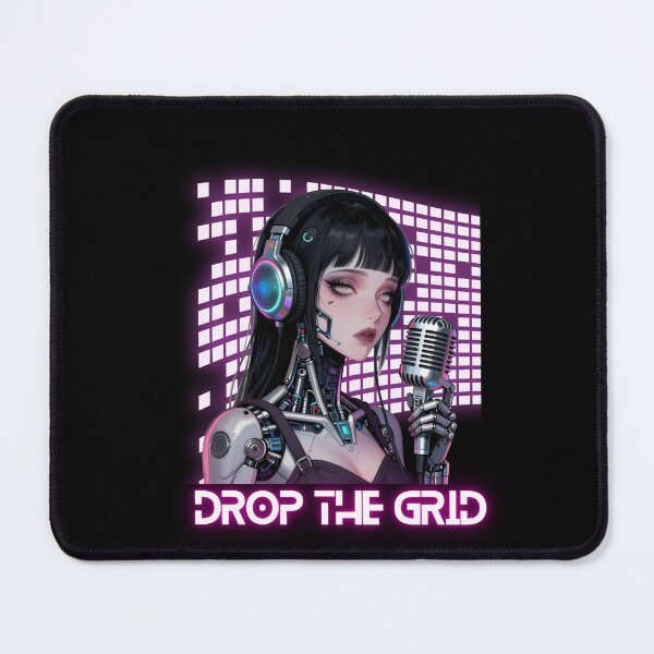 Item preview, Drop The Grid - Neon Cyberpunk Singer designed and sold by StudioAkuma.