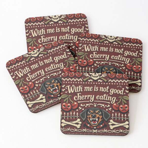 Item preview, Denglisch saying: It's not good to eat cherries with me designed and sold by Mauswohn.