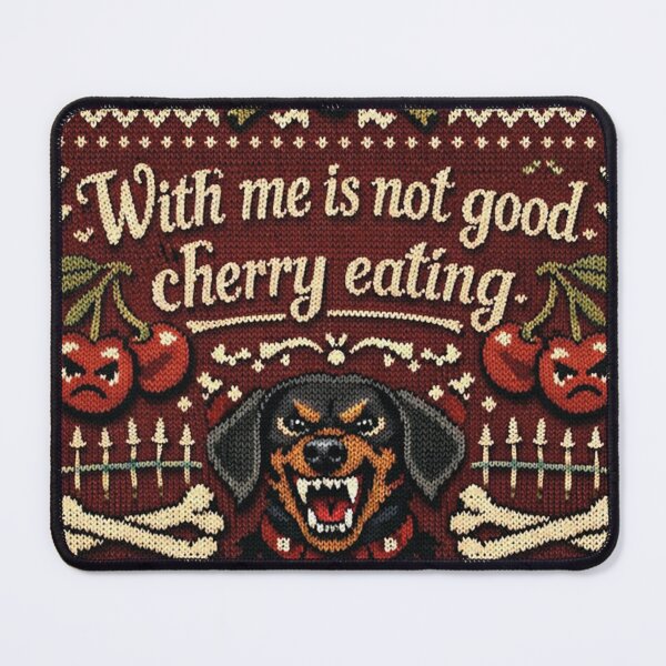 Item preview, Denglisch saying: It's not good to eat cherries with me designed and sold by Mauswohn.