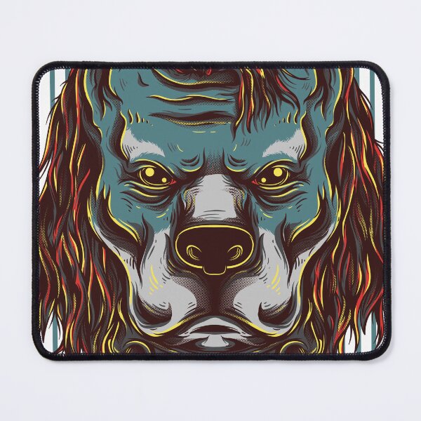 Item preview, Wild Dog Fierce Face Illustration – Bold Street Art Style designed and sold by Minimal Vibe Studio.