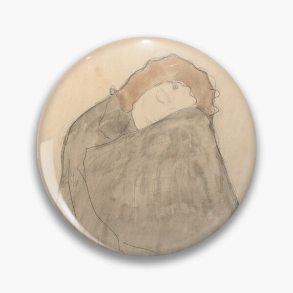Item preview, Zusammengekauert Sitzende Frau by Gustav Klimt: Minimalist Vienna Secession Poster designed and sold by artofuniverse.