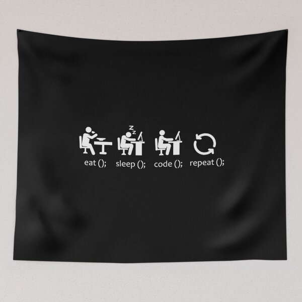 Item preview, Eat Sleep Code Repeat - Funny Software Engineer Coding  designed and sold by farhanhafeez.