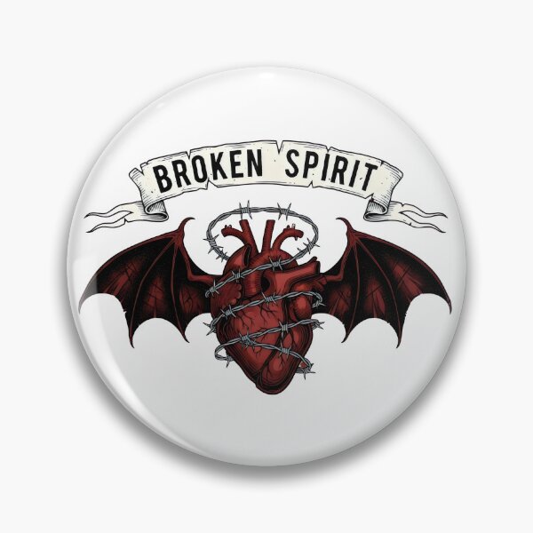 Item preview, Broken Spirit Barbed Wire Heart – Gothic Emo Dark Romance Heartbreak Gift Design designed and sold by Luminari Creations.