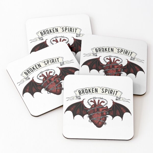Item preview, Broken Spirit Barbed Wire Heart – Gothic Emo Dark Romance Heartbreak Gift Design designed and sold by Luminari Creations.