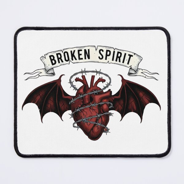 Item preview, Broken Spirit Barbed Wire Heart – Gothic Emo Dark Romance Heartbreak Gift Design designed and sold by Luminari Creations.