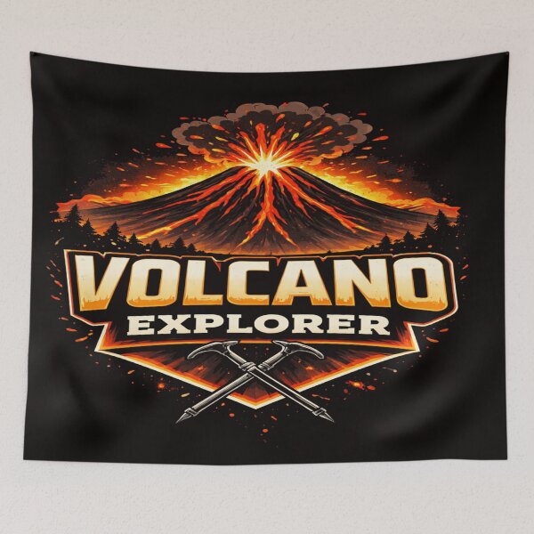 Item preview, Volcano Explorer Shirt – Erupting Volcano Adventure Graphic Tee for Geology, Hiking & Travel Lovers designed and sold by Globalcitytees.