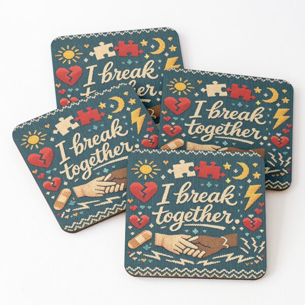 Item preview, Funny Denglisch saying I break together knitting design designed and sold by Mauswohn.
