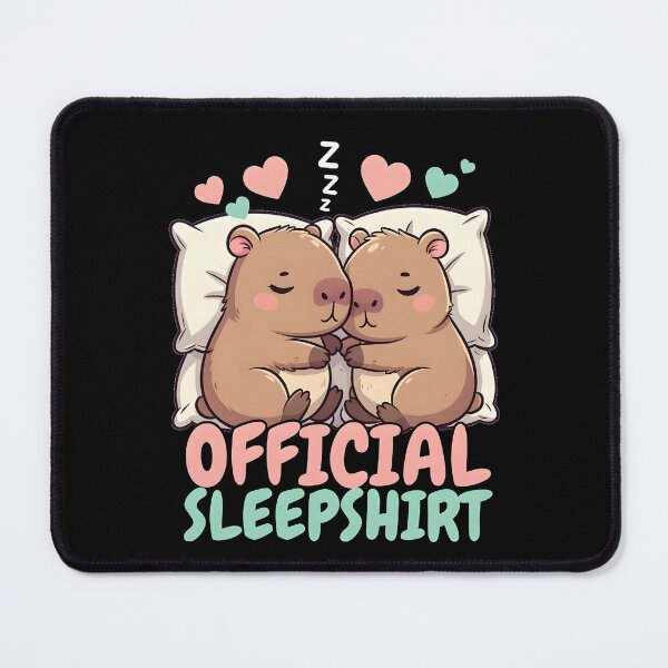 Item preview, Official Sleepshirt Sleepy Capybara Couple designed and sold by dudelinart.