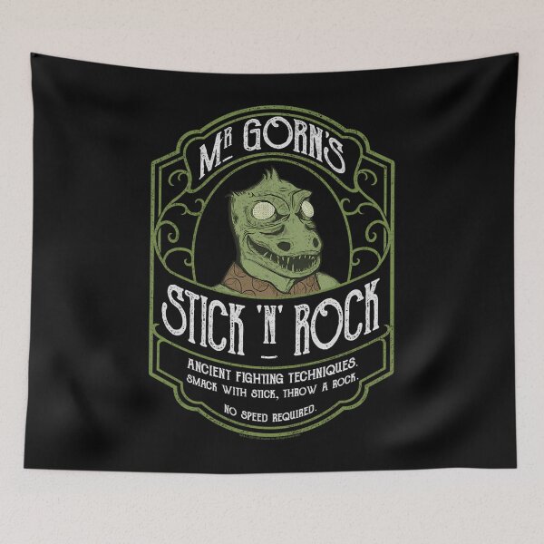 Item preview, Star Trek The Original Series Mr. Gorn'S Stick 'N' Rock Logo designed and sold by CRYTIVOART.