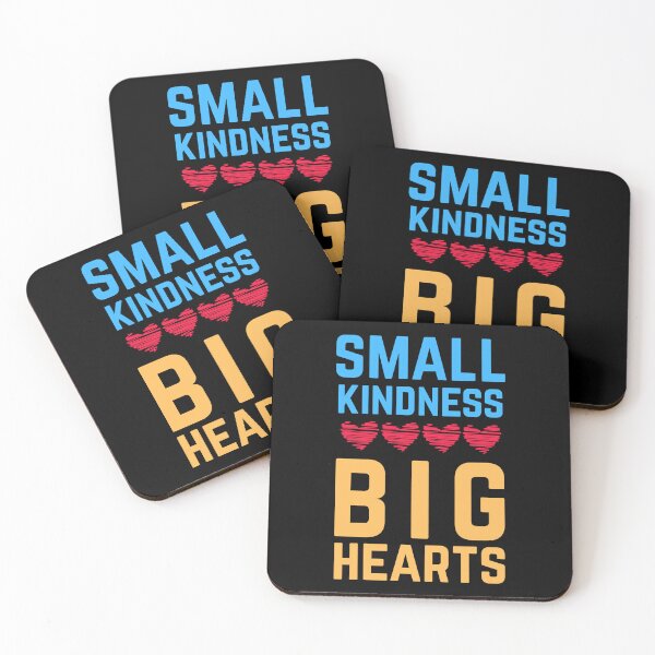 Item preview, Small Kindness Big Hearts Inspirational Poster – Cute Heart Quote Wall Art designed and sold by FestivityFinds.