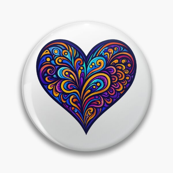 Item preview, Colorful Artistic Heart | Abstract Love Design designed and sold by Artinkcreative.