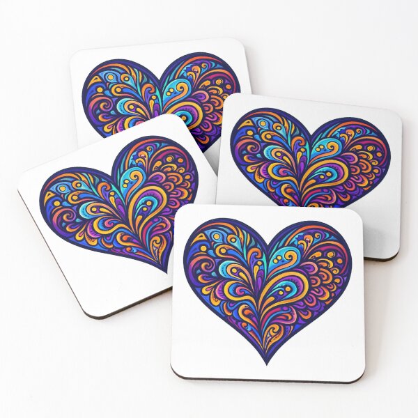 Item preview, Colorful Artistic Heart | Abstract Love Design designed and sold by Artinkcreative.