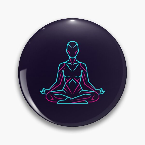 Item preview, Neon Nirvana Cyberpunk Yoga Zen designed and sold by MarCinu Art.