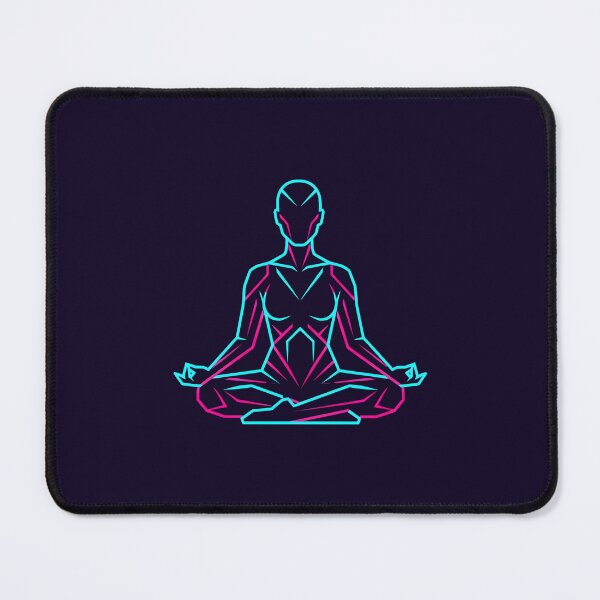 Item preview, Neon Nirvana Cyberpunk Yoga Zen designed and sold by MarCinu Art.