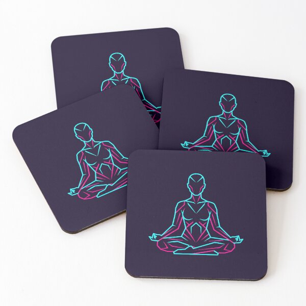 Item preview, Neon Nirvana Cyberpunk Yoga Zen designed and sold by MarCinu Art.