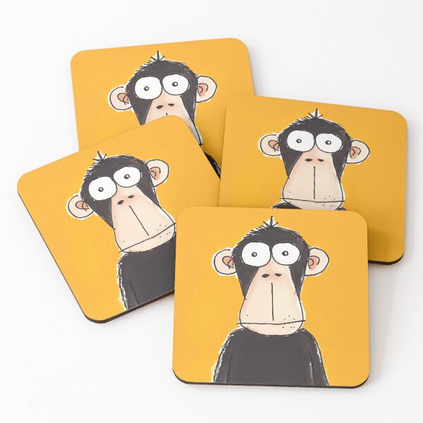 Item preview, Chimp with bubble eyes designed and sold by 516 Studio.