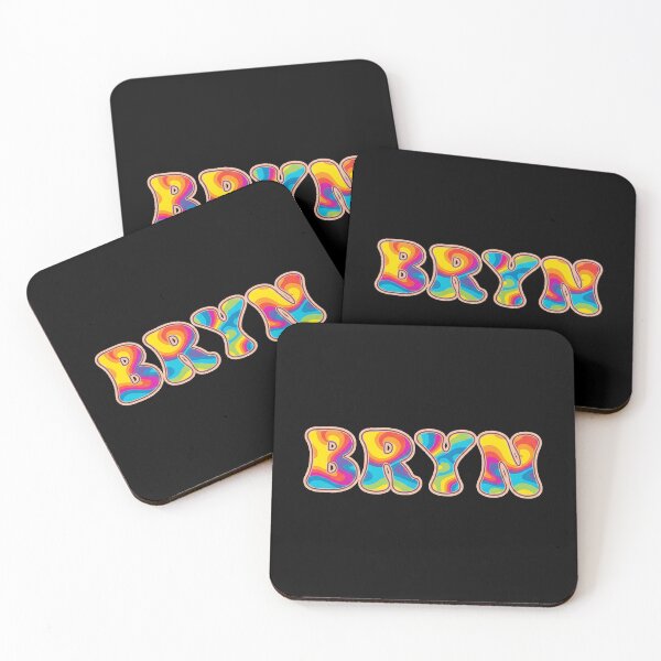 Item preview, ❤️ Bryn Personalized Name Wavy Retro Shirt, Coffee Mug, Sticker Gift designed and sold by HelixPedia.