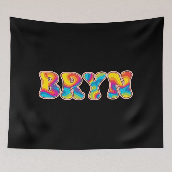 Item preview, ❤️ Bryn Personalized Name Wavy Retro Shirt, Coffee Mug, Sticker Gift designed and sold by HelixPedia.