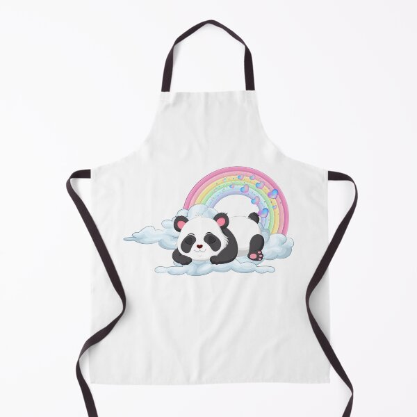 Item preview, Sleepy Panda - Cute Panda Napping on Cloud with Rainbow designed and sold by Love3Happy.