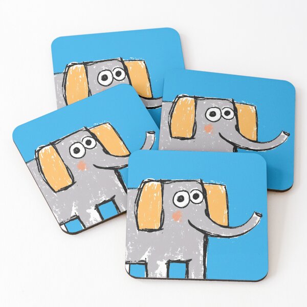 Item preview, Elephant with bubble eyes designed and sold by 516 Studio.