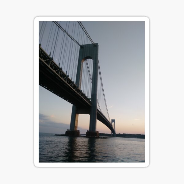 New York, New York City, Brooklyn, #NewYork, #NewYorkCity, #Brooklyn, Verrazzano-Narrows Bridge, #VerrazzanoNarrowsBridge, #VerrazzanoBridge, #bridge, #Verrazzano, #Narrows, Verrazzano-Narrows Bridge Sticker