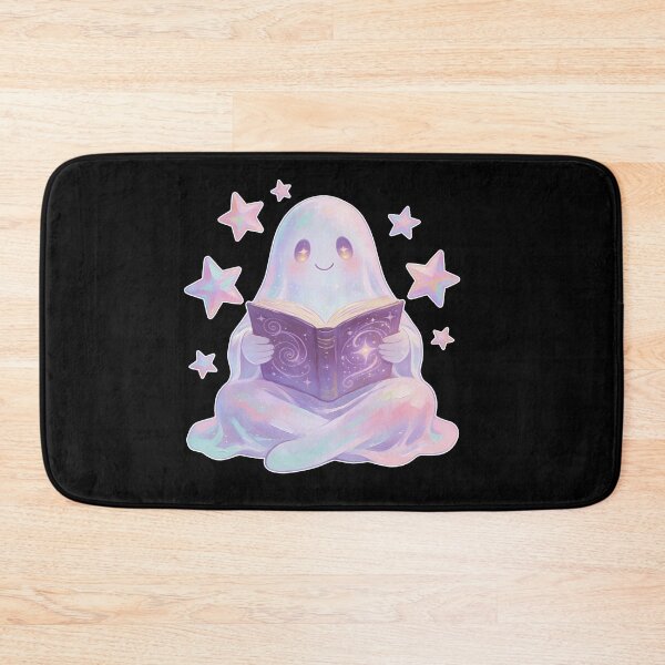 Item preview, Cozy Ghost Reading a Magic Book – Cute Pastel Fantasy Illustration for Book Lovers designed and sold by cr6zym1nd.