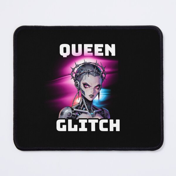 Item preview, Glitch Queen Cyberpunk Waifu - Barbed Wire Neon designed and sold by StudioAkuma.