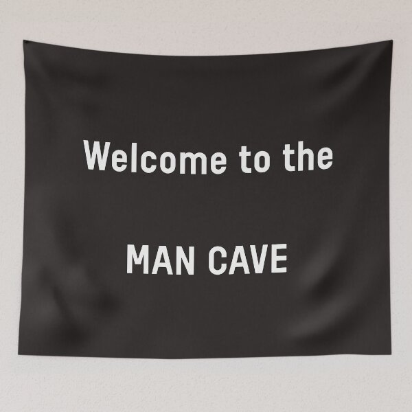 Item preview, Welcome to the MAN CAVE funny quote designed and sold by 100sOfDesigns.