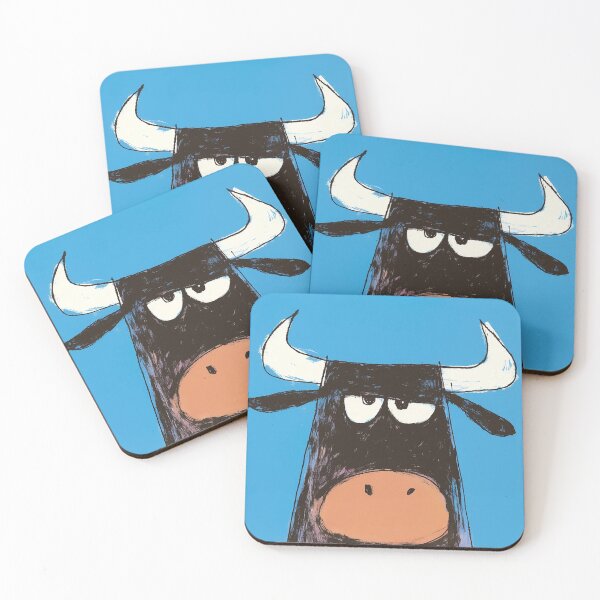 Item preview, Bull with sleepy eyes designed and sold by 516 Studio.