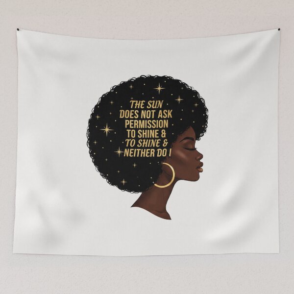 Item preview, The Sun Does Not Ask Permission - Melanin Art designed and sold by AdyKurniawan.
